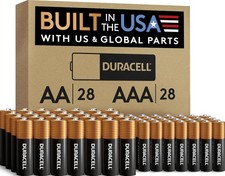 Duracell Coppertop AA  AAA Batteries, 56 Count, 12-Year Shelf Life