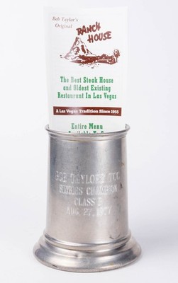 Bob Taylor's Trapshooting Country Club Ranch House Vintage Las Vegas Trophy Mug