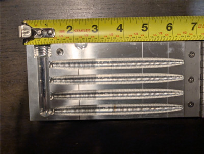 Soft plastic injection mold 5in senko style worm 4 cavity