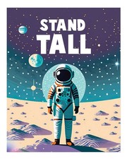 Inspirational Astronaut Wall Art Poster for Home or Office Decor