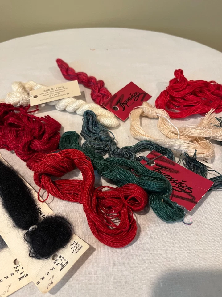 LOTE (10) DE HILO DE COSTURA DE LANA Y SEDA Y LANA Foto 4 de 4