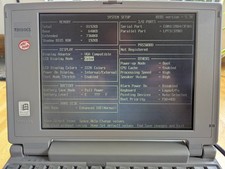 retrogaming portable toshiba satellite t2130cs msdos 6 windows 3.1 486 dx4 75