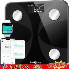 Large LCD Smart Body Fat Scale W/ 13 Measurements Muscle Mass BMI Tracking New