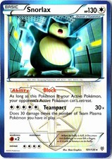 Snorlax 101/135 Plasma Storm Pokemon on eBay