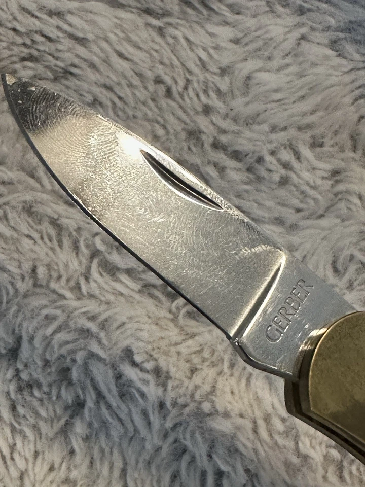 Cuchillo Gerber 97223 EE. UU. Sportsman Lock Back Portland, OR BJ Titan DEM Foto 4 de 4