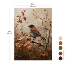 ReDesign Prima SUNLIT SONGBIRD A1 Fiber Decoupage Paper Furniture 23.4x33.1 in