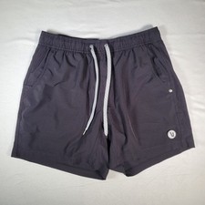 Vuori Kore Lined 7" Short Men Medium Black Athletic Performance Stretch Gym V302