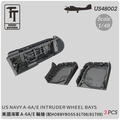 WULA US48002 1/48 US NAVY A-6A/E/E Intruder Wheel Bays （3 PCS ）