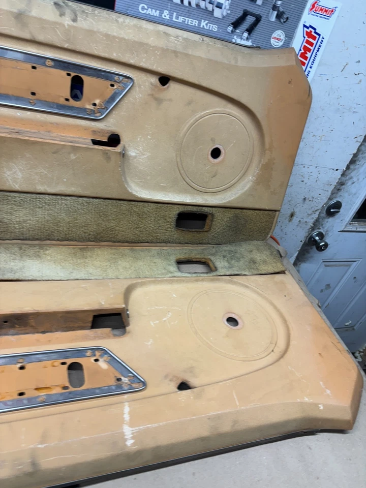 Mercury Capri RS TA 1979 panel de puerta marrón conjunto tarjetas de proyecto Mustang OEM Foto 4 de 4