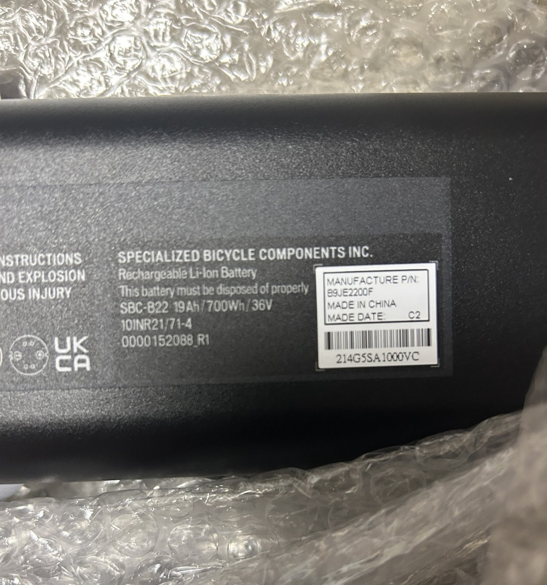 Specialized Levo Generation 700wh M3 Battery With Hinged Door