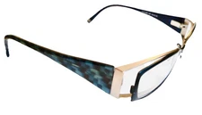 URBAN EYEWEAR FYSH 3430-897 Eyeglasses Frames Laminated Acetate Blue 50-16-135