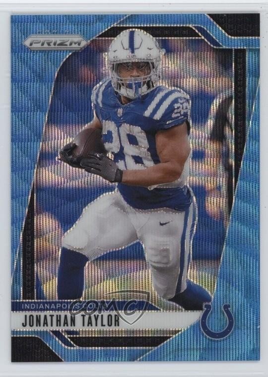 2024 Panini Prizm Blue Wave Prizm 58/230 Jonathan Taylor #121 1t2r