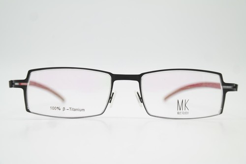 Gafas mate Keaton MK 701 titanio negro rojo esquinero montura de gafas nuevas - Imagen 1 de 6