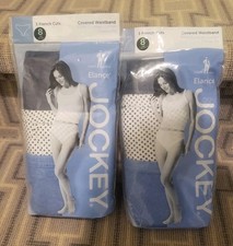 Lot of 2 Jockey Elance 100 Cotton French Cut Underwear Women's Sz 8 3 Pack New