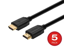 Monoprice 8K Certified Ultra High Speed HDMI Cable 15ft Black PS5 Xbox (5-Pack)