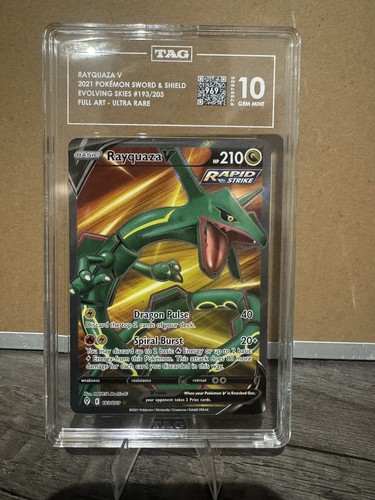 Rayquaza V graded TAG 10 for sale on eBay