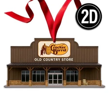 Cracker Barrel Acrylic Christmas Ornament Country Store Southern Food Gift 033