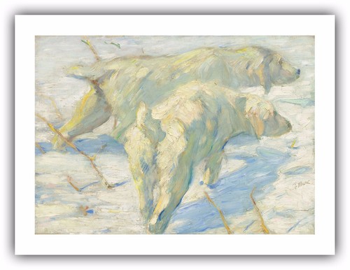 Franz Marc : "Siberian Dogs in the Snow" (1909/1910) — Giclee Fine Art Print - Picture 4 of 7