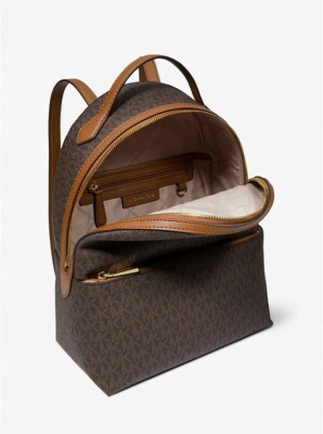 Michael Kors Valerie Medium Logo Backpack Brown Acorn Style  display picture 1