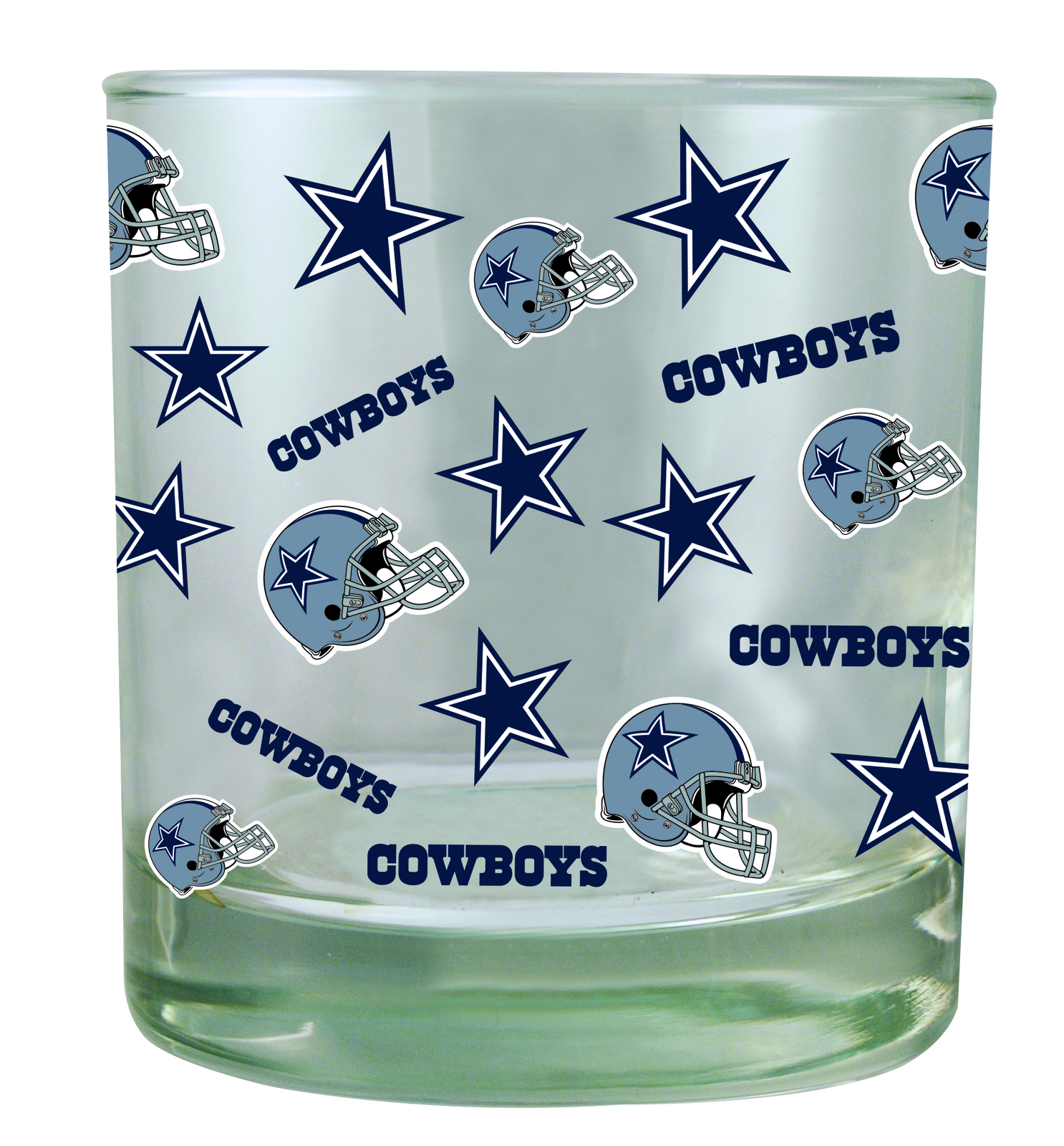Dallas Cowboys All-Over Print Rocks Glass 10 унций (окончательные продажи)