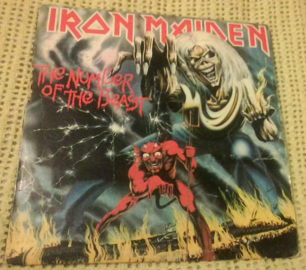 IRON MAIDEN THE NUMBER OF THE BEAST VINYL LP 1982 ORIG AUST