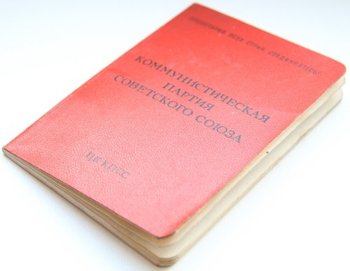 Original USSR Communist Party Membership Card Soviet Official Document - Picture 5 of 5