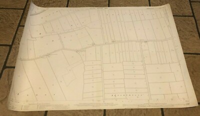 VINTAGE 1902 CUSTOM ORDNANCE SURVEY MAP CAMBS ISLE OF ELY 1:2500 2ND EDITION