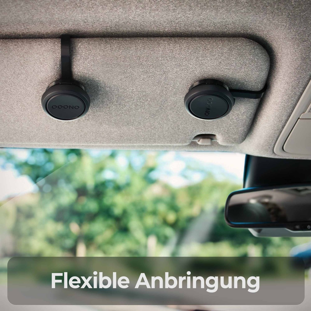 Support Pare-soleil OOONO CoDriver No.2 – Fixation Universelle à Clip, Résistant UV, Développé En Allemagne