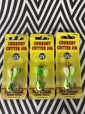 Northland Tackle 3/8oz UV Current Cutter Jig - Glow Watermelon (3 Packs) Walleye