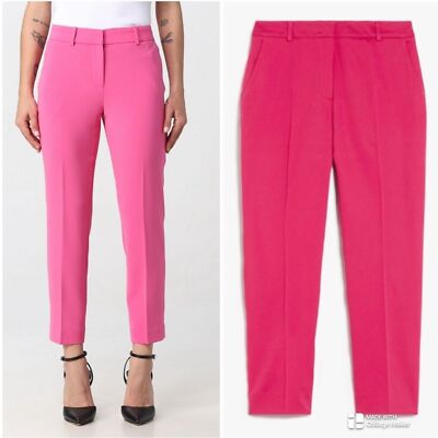 パンツ MAX MARA Women Straight Pants 2516131072600 025 Pink Weekend Max Mara hot pink cigarette style trouser pants NWT