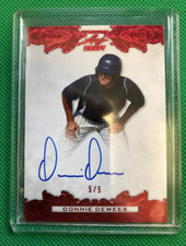 2015 LEAF ULTIMATE DRAFT Baseball BIG HITTERS Donnie Dewees RC  AUTO #5/5 CUBS