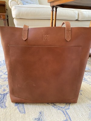 madewell medium leather transport tote