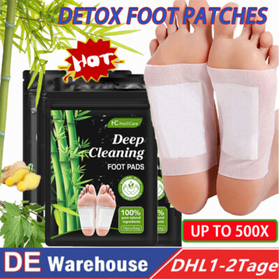 400Stk Detox Fupflaster Fu Pflaster Fupflege Entgiftungspflaster Fe  Bambus | eBay.de