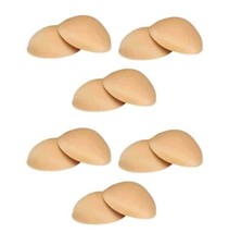 Cotton Lycra Cup Bra Pads Insert RoundShape Pack of 6 Beige Color Heavily Padded