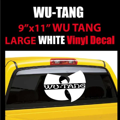 Wu Tang Clan 11" Wide White Vinyl Decal Sticker