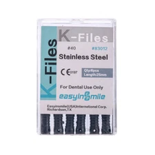 60 Files K Files Dental Endodontic Root Canal Hand Use 25MM K-Files Staninless