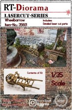 Wheelbarrow Cart 1:35 Plastic Model Kit RT-DIORAMA