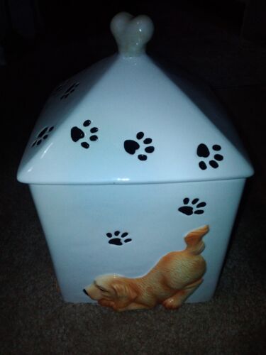 Big Sky Canine yellow lab golden retriever Cookie Jar Rare Phyllis Driscoll dog - Picture 1 of 7