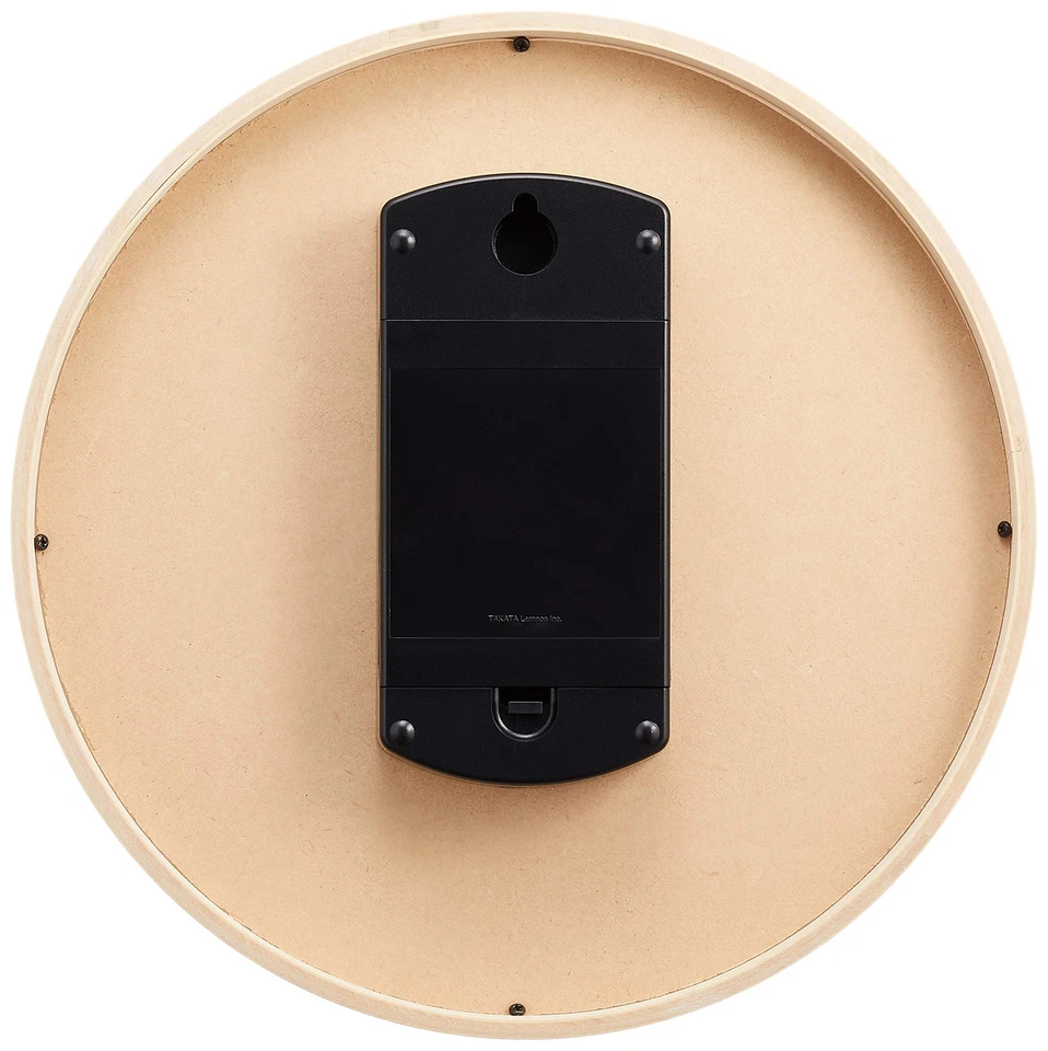 Lemnos TOKI Radio clock AWA13-05 WH white Wall clock Analog 254x56mm 600g NEW - Image 2 of 4