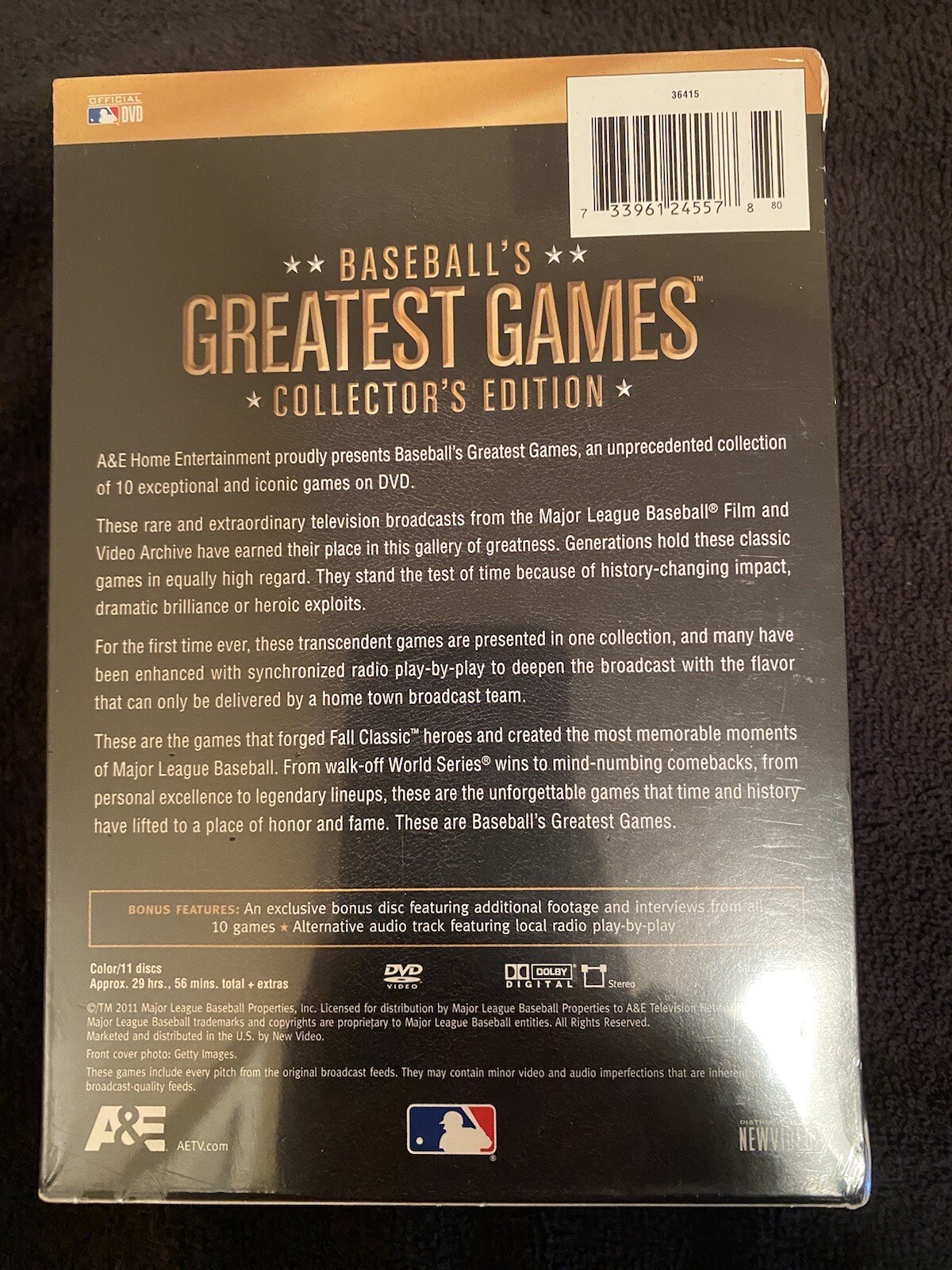 Baseball’s Greatest Games Collectors Edition DVD eBay