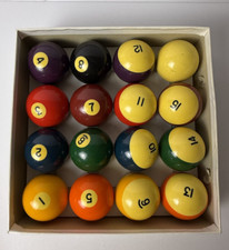Vintage Standard Belgium Billiards Pool Set Balls in Orginal Box