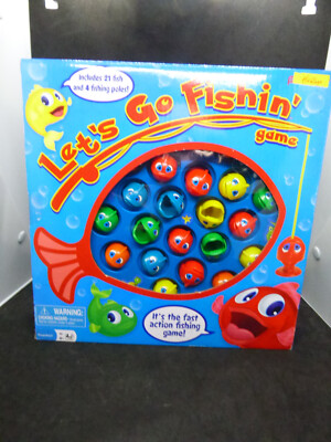 LET'S GO FISHIN' Game Pressman Toy Corp Kinder Angelspielzeug Neu unbenutzt