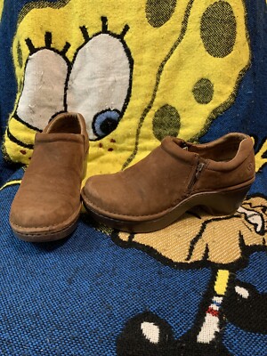 Ariat Brown Leather Slip-On Loafers 9.5b Ariat Womens Brown 3 Inch Moc Toe Loafer Cowgirl Boot main image 4