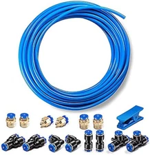 Blue PU Pneumatic Tubing 6mm OD 4mm ID 39.4Ft Air Hose Pipe Tube for Fluid Line