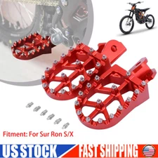 Dirt Bike Foot pegs Motorcycle CNC for Sur Ron Talaria Sting MX3 MX4 Red