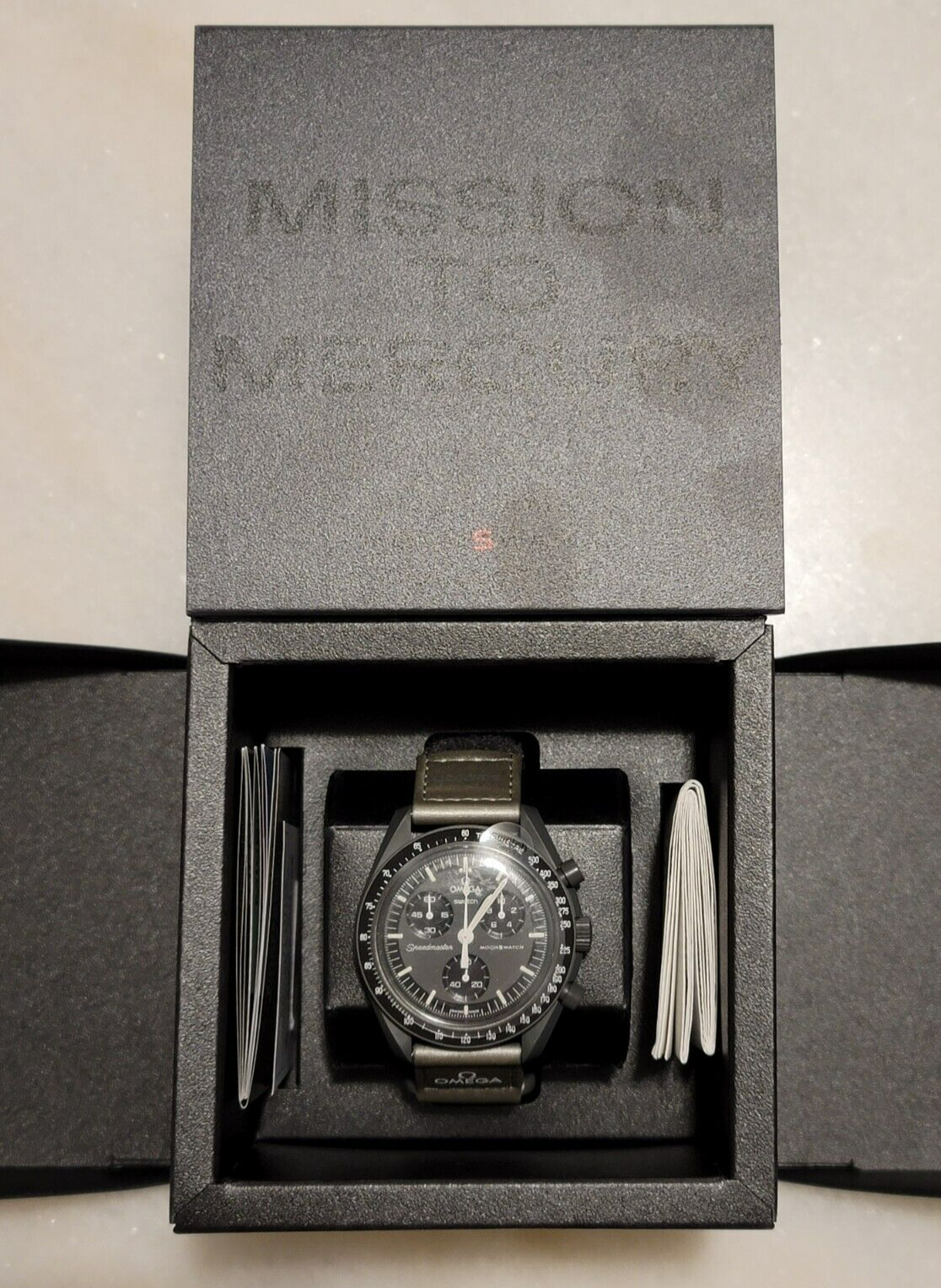 BRAND NEW | Swatch X Omega Bioceramic MoonSwatch: Mission to Mercury  (SO33A100)