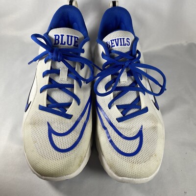 Nike Men's Size 8 Alpha Huarache Duke Blue Devils Turf Shoes