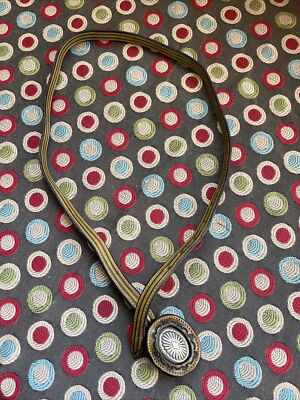 Fred‎ Coen Belt Womens Medium Black Red Lizard Leather Brooklyn NY Designer USA Vintage Motley\ main image 3