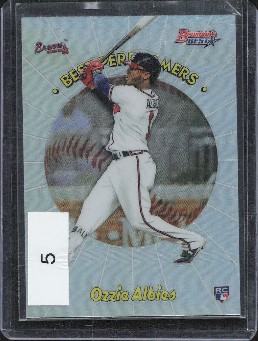 🔥Ozzie Albies 2018 Bowman's Best #98BP-OA Best Performers REFRACTOR RC Braves🔥