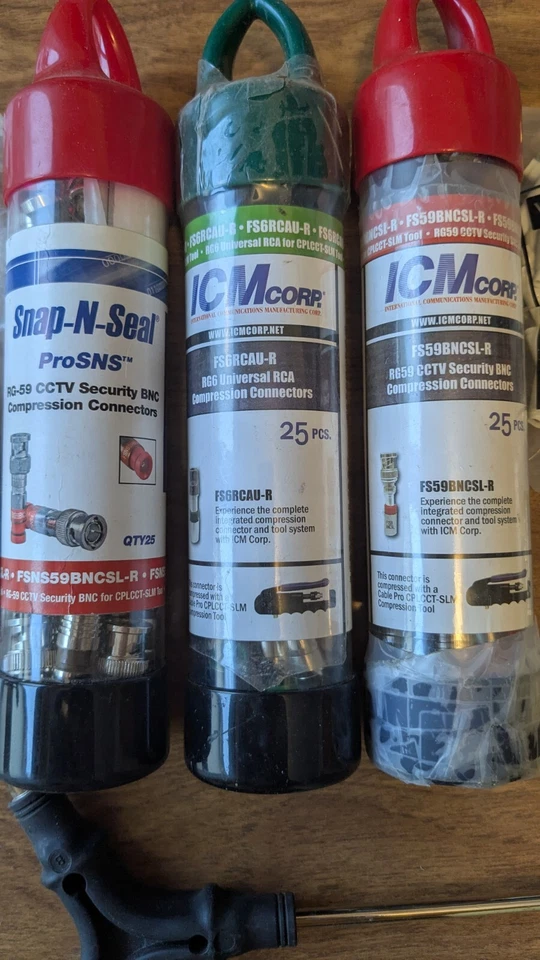 Lot 100+ Belden BNC 1-Piece Compression Connectors RG59 FS6RCAU-R FS59BNCSL-R - Image 3 of 4